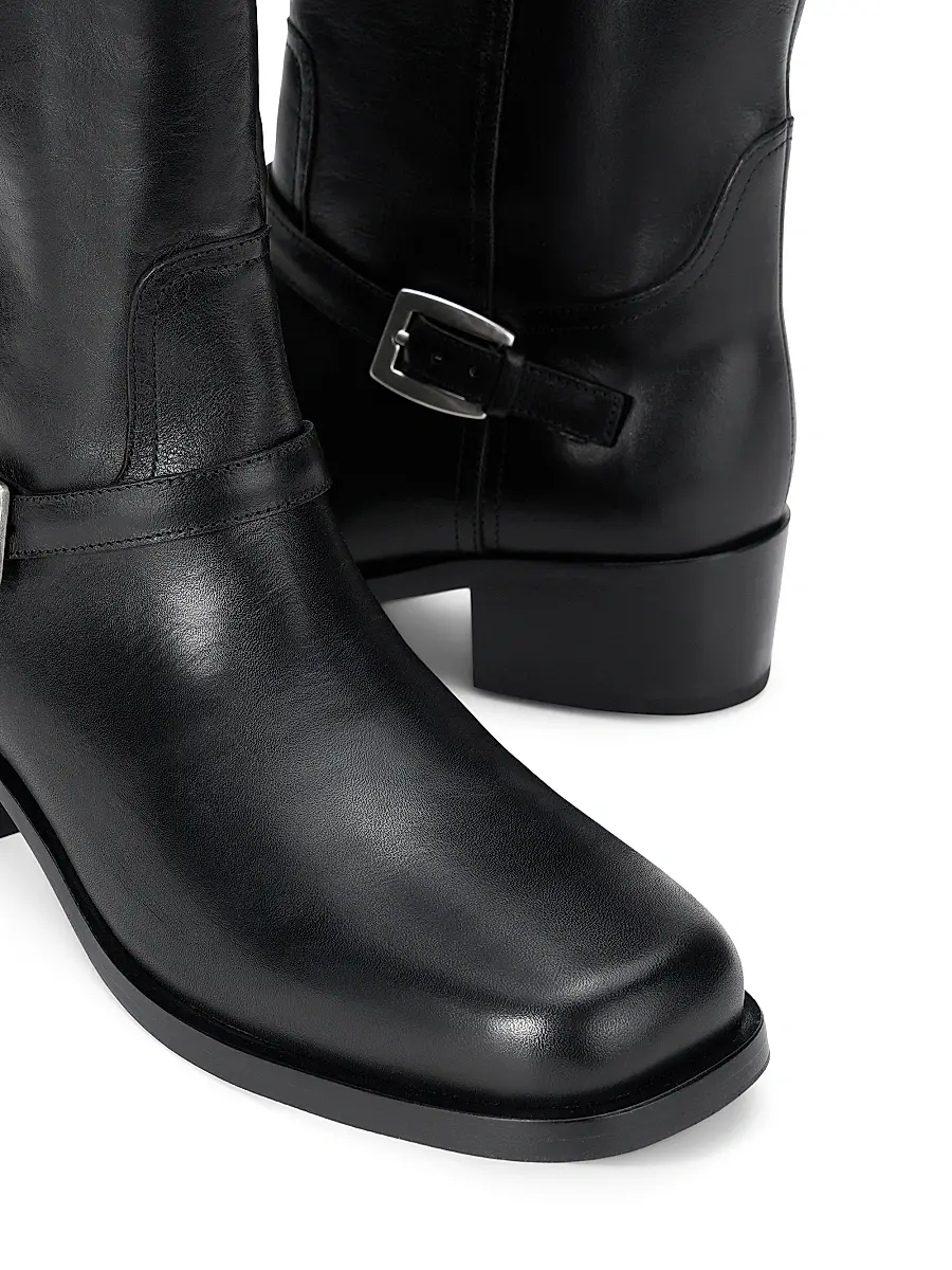 Staud Women's Brooklyn 50MM Leather Knee-High Boots | Thumbnail 4