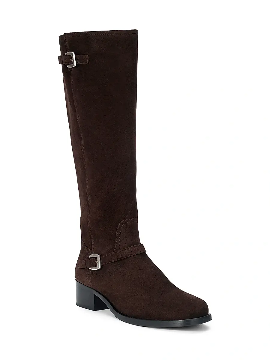 Staud Women's Brooklyn 50MM Suede Boots | Thumbnail 2 Staud Women's Brooklyn 50MM Suede Boots | Thumbnail 2