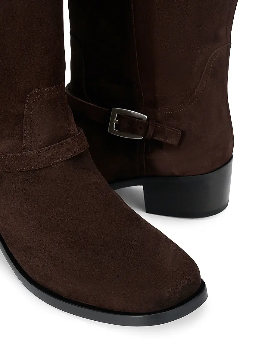 Staud Women's Brooklyn 50MM Suede Boots | Thumbnail 4 Staud Women's Brooklyn 50MM Suede Boots | Thumbnail 4