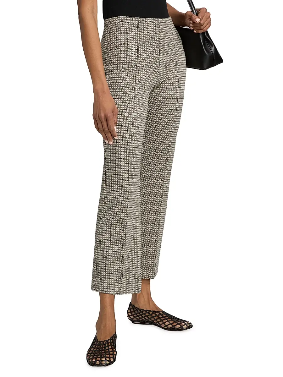 rag & bone Women's Irina Leopard Jacquard Crop Pants | Thumbnail 4