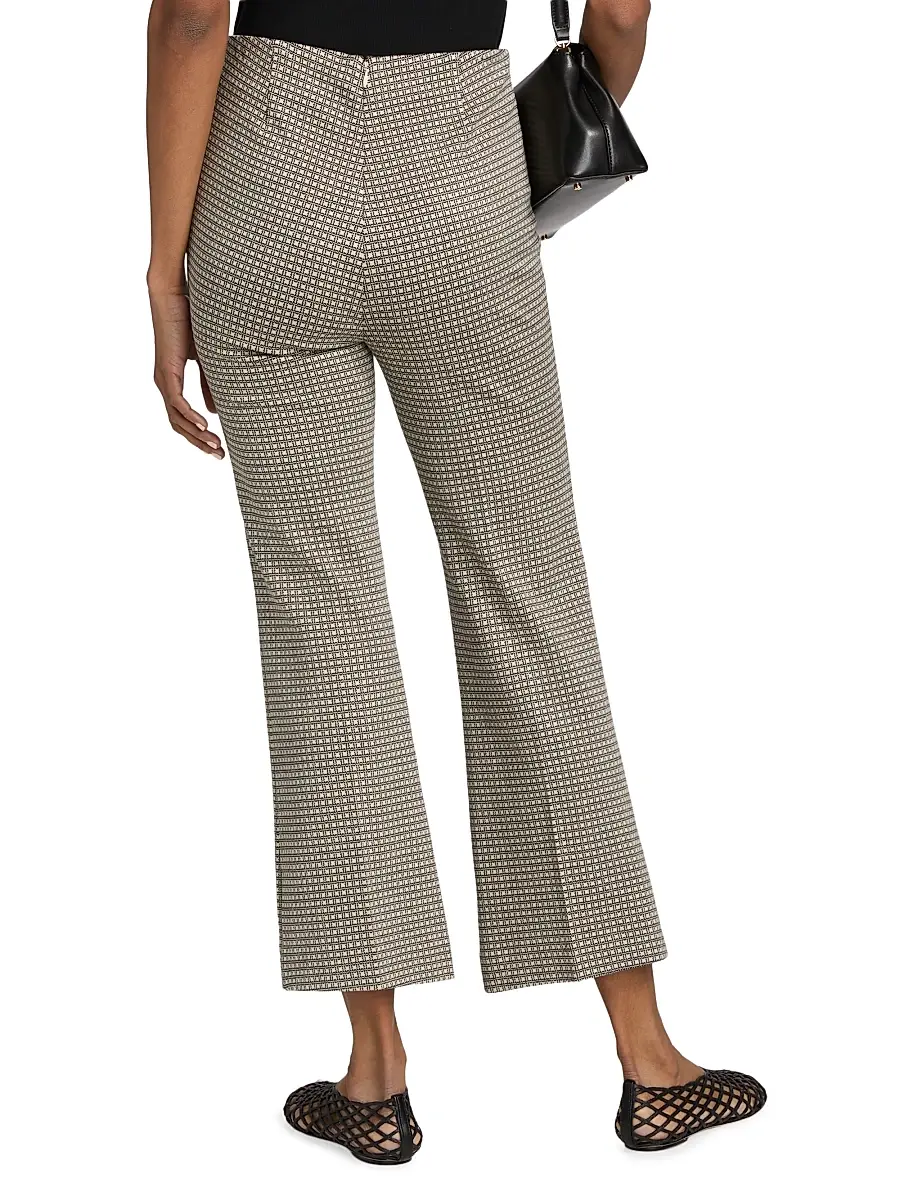rag & bone Women's Irina Leopard Jacquard Crop Pants | Thumbnail 5