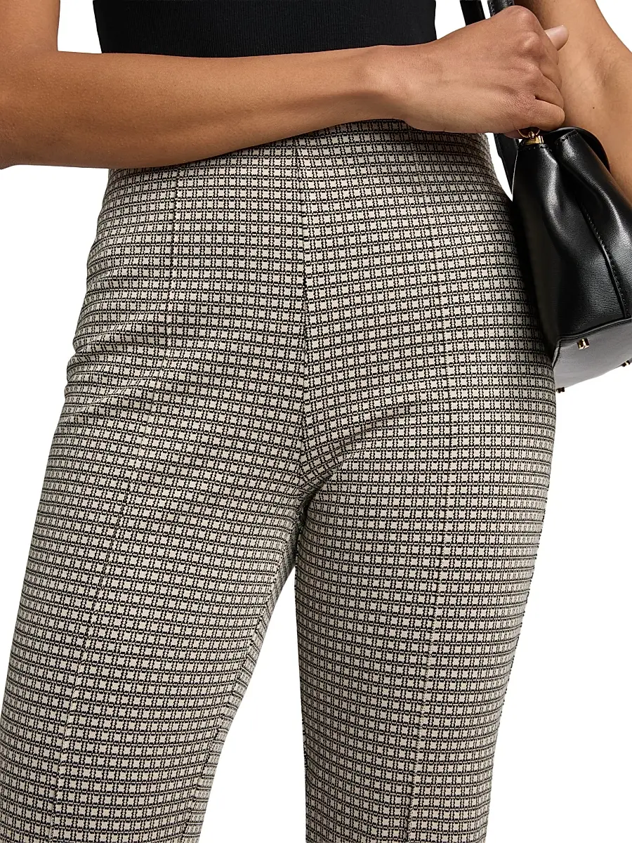 rag & bone Women's Irina Leopard Jacquard Crop Pants | Thumbnail 6