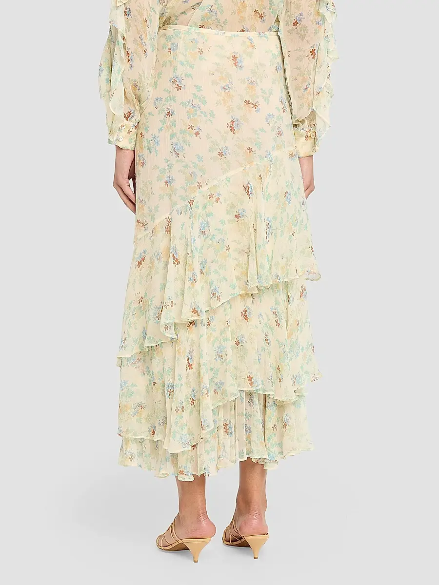 Ulla Johnson Women's Delfina Floral Silk Blouse | Thumbnail 3 Ulla Johnson Women's Delfina Floral Silk Blouse | Thumbnail 3
