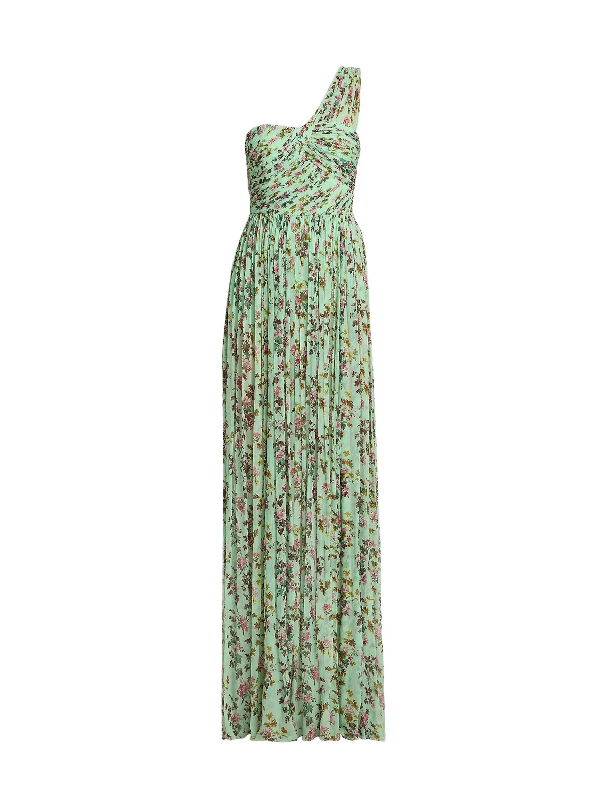 Women's Aureline Floral Silk One-Shoulder Gown Women's Aureline Floral Silk One-Shoulder Gown