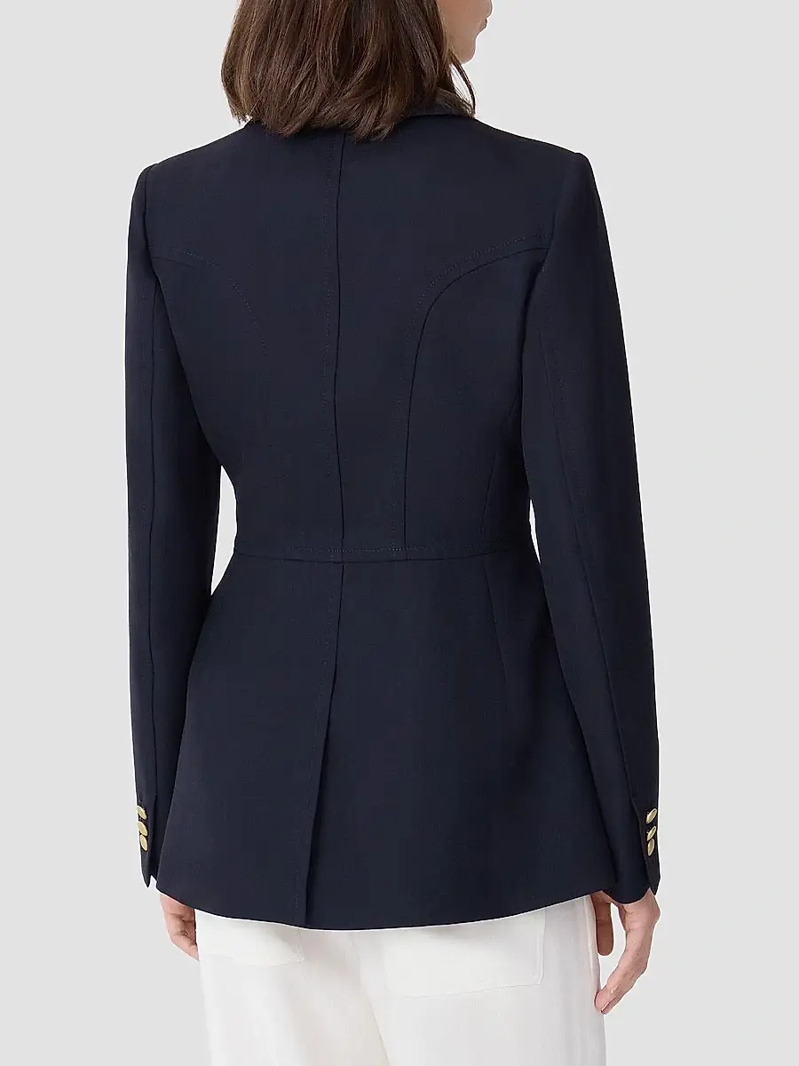CALLAS MILANO Women's Neptune Relaxed Double Faced Tuxedo Jacket | Thumbnail 5 CALLAS MILANO Women's Neptune Relaxed Double Faced Tuxedo Jacket | Thumbnail 5