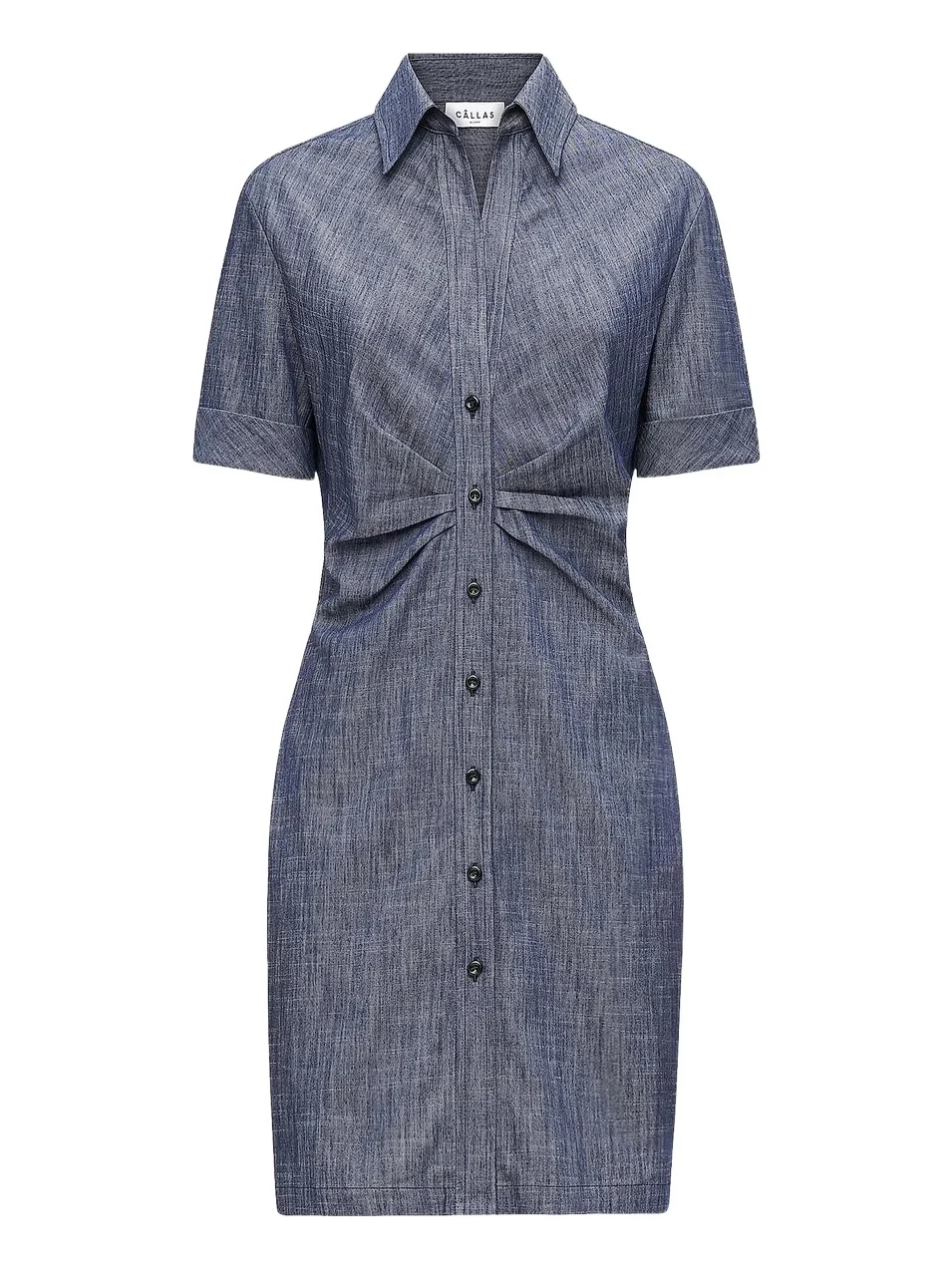 Women's Ondine Short Sleeve Tucked Waist Shirt Dress