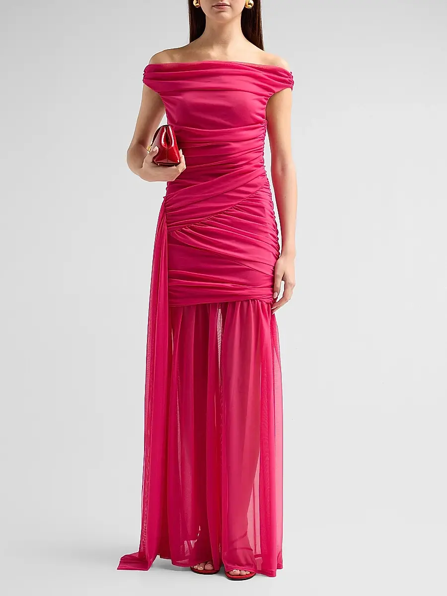 BLACK HALO Women's Amara Off-The-Shoulder Gown | Thumbnail 2 BLACK HALO Women's Amara Off-The-Shoulder Gown | Thumbnail 2