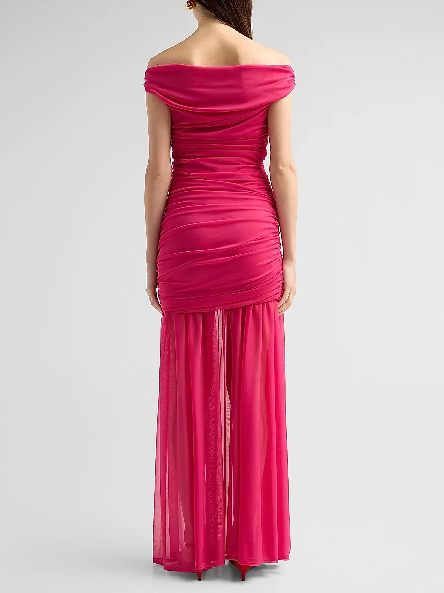 BLACK HALO Women's Amara Off-The-Shoulder Gown | Thumbnail 3 BLACK HALO Women's Amara Off-The-Shoulder Gown | Thumbnail 3