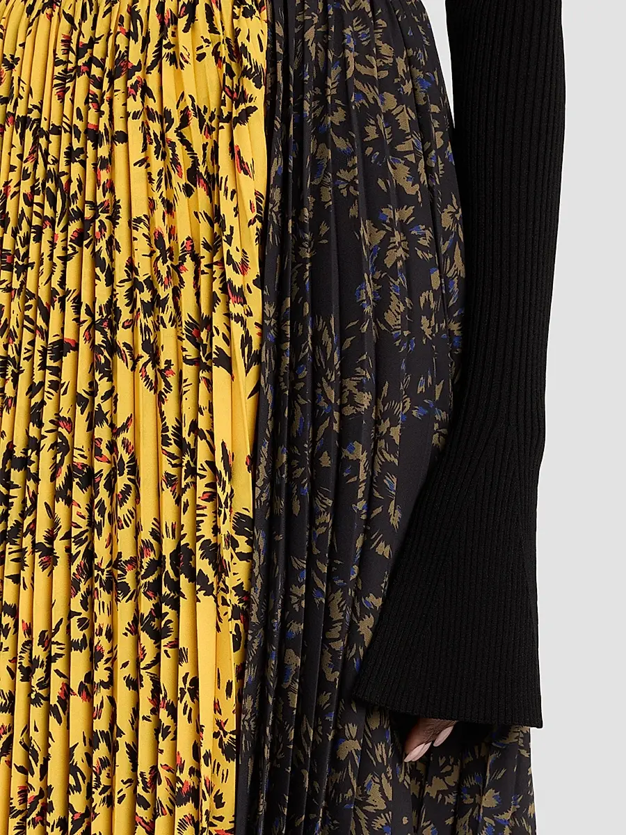 Proenza Schouler Women's Paulina Printed Pleated Midi Skirt | Thumbnail 5 Proenza Schouler Women's Paulina Printed Pleated Midi Skirt | Thumbnail 5
