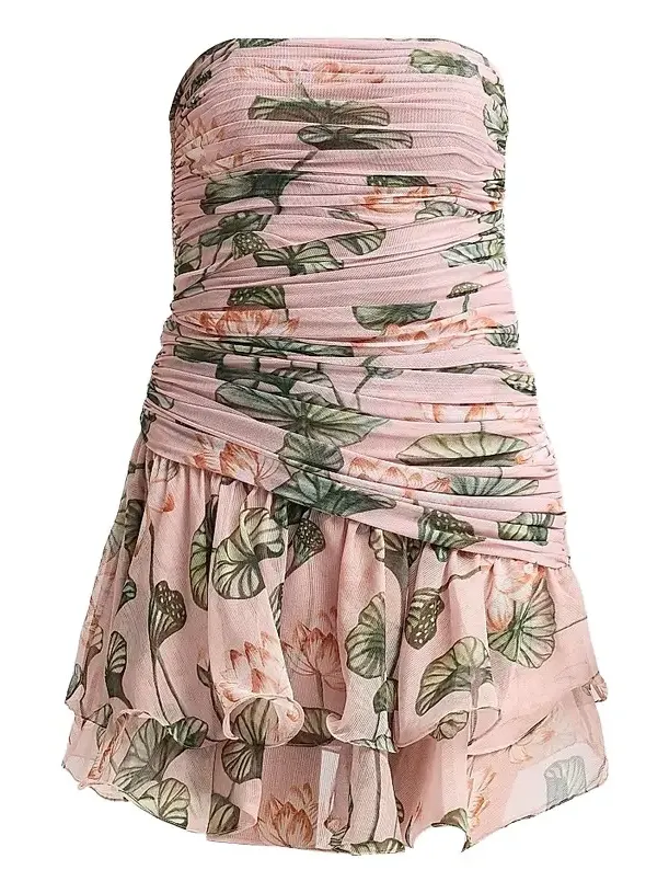 Women's Lotus Ruched Mini Dress Women's Lotus Ruched Mini Dress