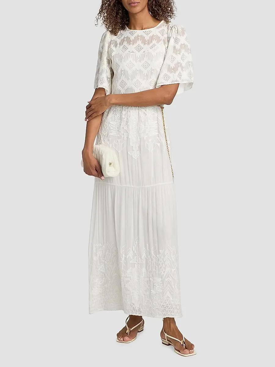 Ba&sh Women's Aphrodite Embroidered Maxi Dress | Thumbnail 2 Ba&sh Women's Aphrodite Embroidered Maxi Dress | Thumbnail 2