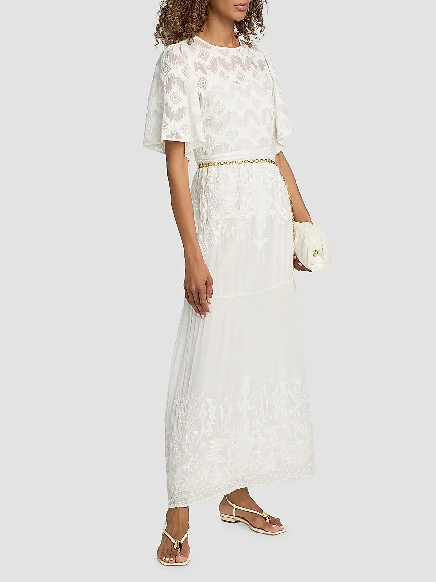 Ba&sh Women's Aphrodite Embroidered Maxi Dress | Thumbnail 4 Ba&sh Women's Aphrodite Embroidered Maxi Dress | Thumbnail 4