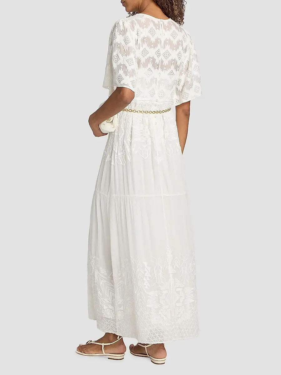 Ba&sh Women's Aphrodite Embroidered Maxi Dress | Thumbnail 5 Ba&sh Women's Aphrodite Embroidered Maxi Dress | Thumbnail 5