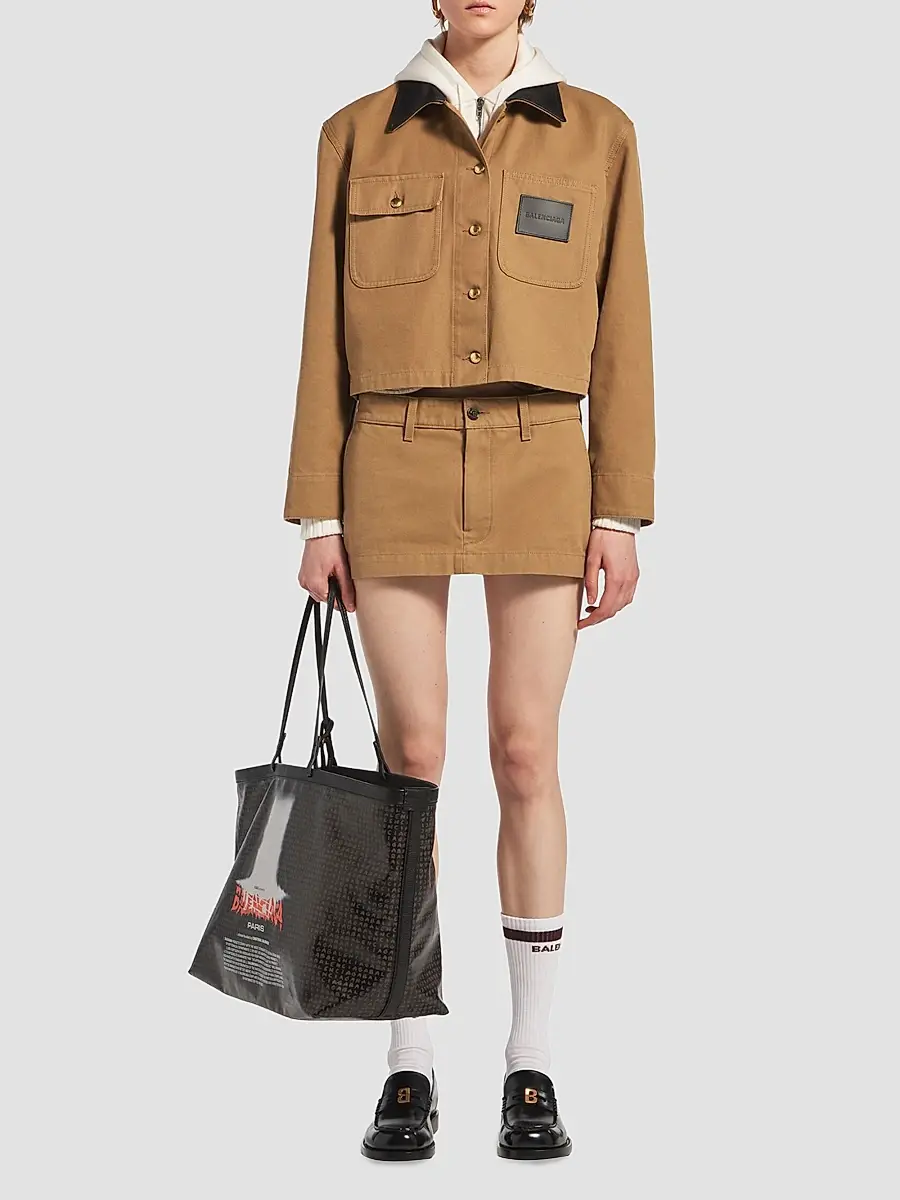 Balenciaga Women's Cropped Workwear Jacket | Thumbnail 2