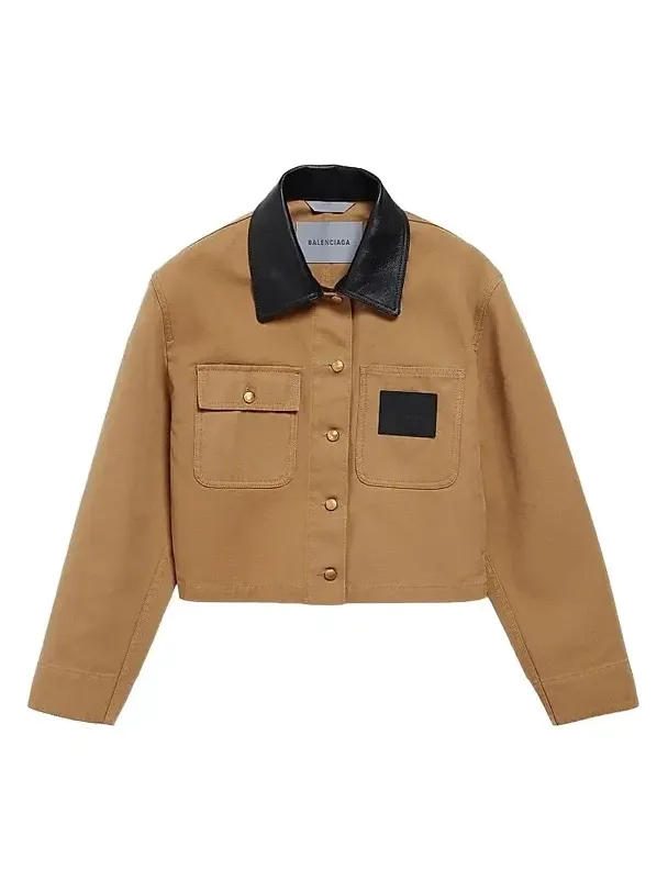 Balenciaga Women's Cropped Workwear Jacket