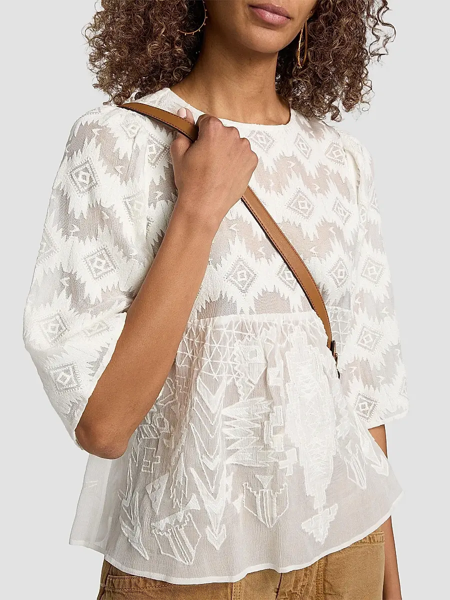 Ba&sh Women's Apollon Embroidered Babydoll Top | Thumbnail 6 Ba&sh Women's Apollon Embroidered Babydoll Top | Thumbnail 6