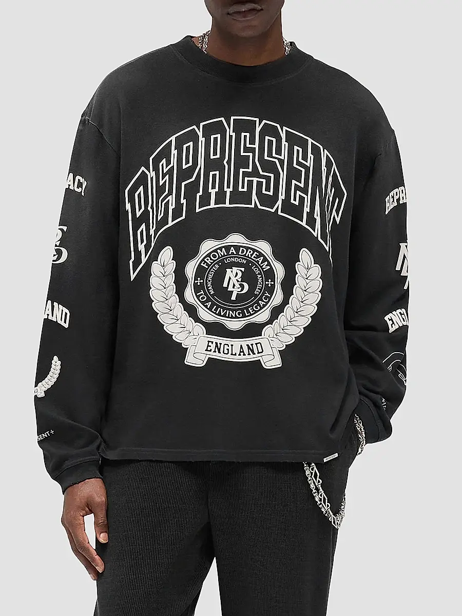 Represent Men's Legacy Crest Long-Sleeve Shirt | Thumbnail 3 Represent Men's Legacy Crest Long-Sleeve Shirt | Thumbnail 3