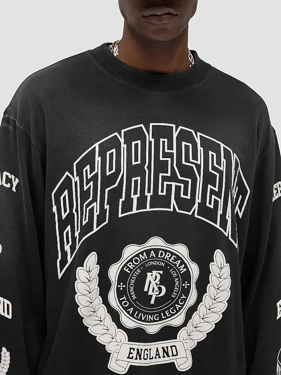 Represent Men's Legacy Crest Long-Sleeve Shirt | Thumbnail 6 Represent Men's Legacy Crest Long-Sleeve Shirt | Thumbnail 6
