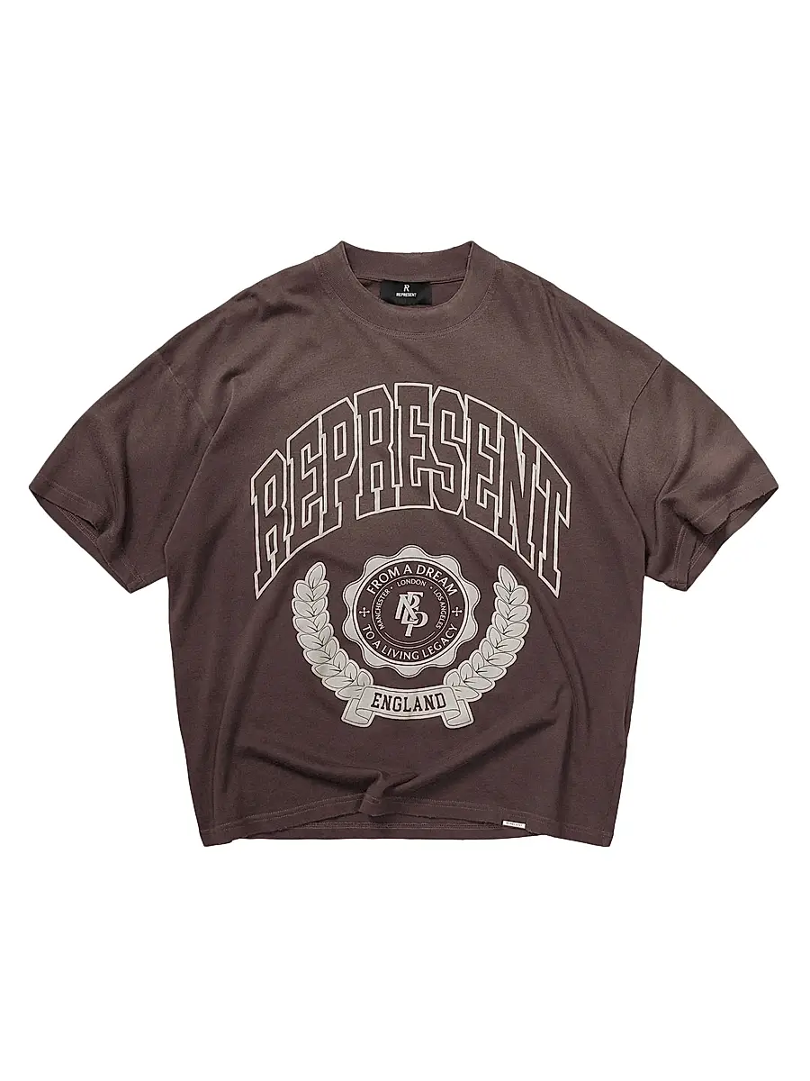 Represent Men's Represent Legacy Crest T-Shirt - Nero | Image 1 Represent Men's Represent Legacy Crest T-Shirt - Nero | Image 1
