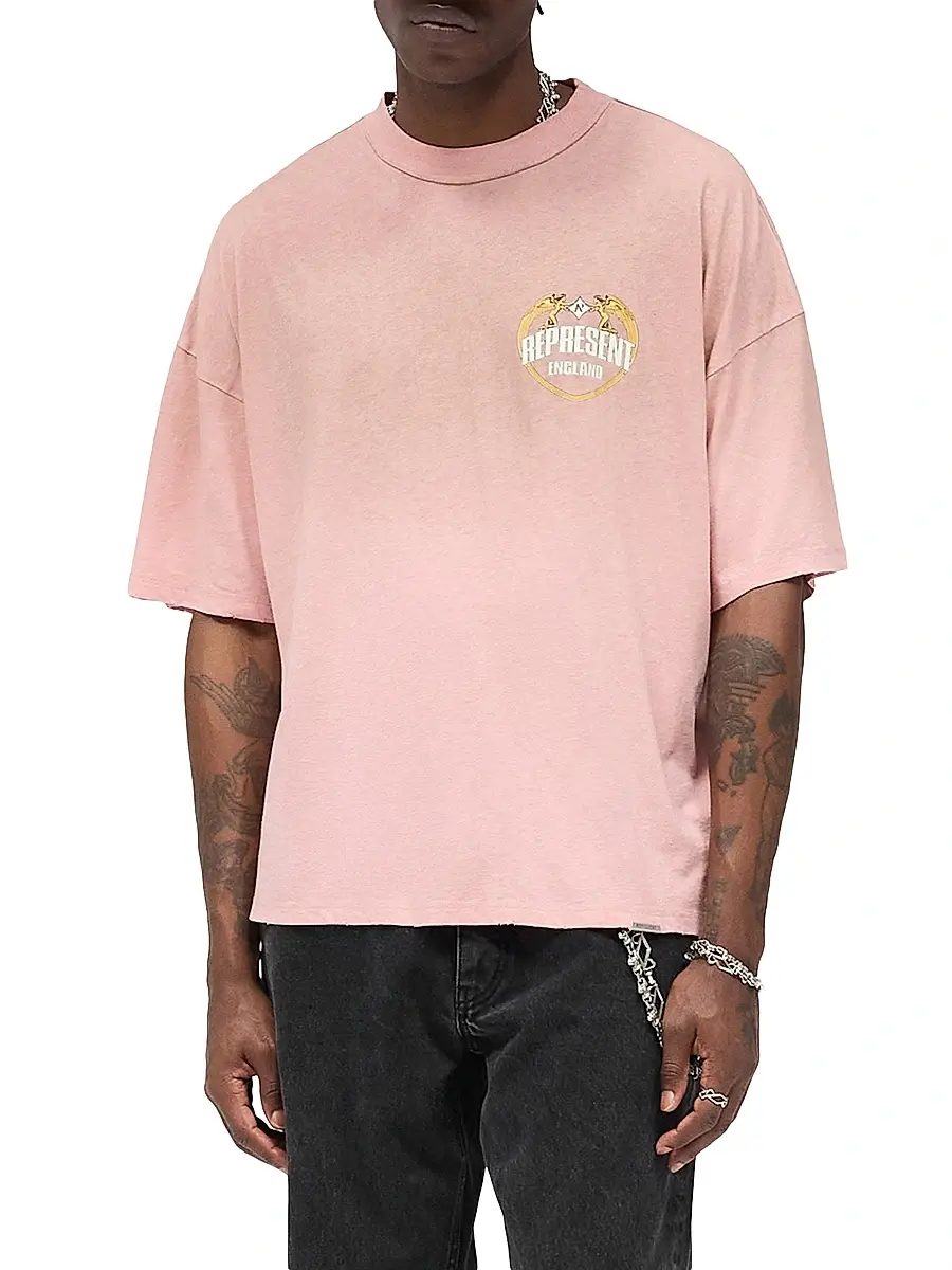 Represent Men's Legacy Angel Border Logo T-Shirt | Thumbnail 3 Represent Men's Legacy Angel Border Logo T-Shirt | Thumbnail 3