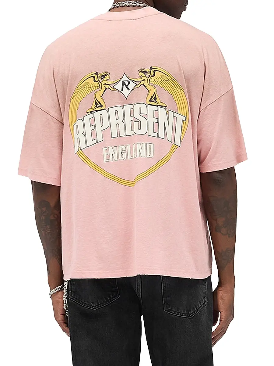 Represent Men's Legacy Angel Border Logo T-Shirt | Thumbnail 5 Represent Men's Legacy Angel Border Logo T-Shirt | Thumbnail 5