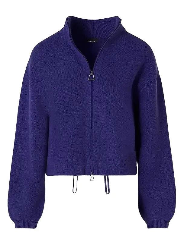 Akris Women's Cashmere Stand-Collar Zip-Front Cardigan