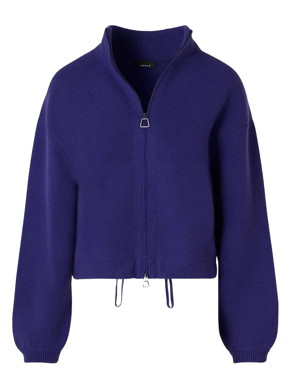 Akris Women's Cashmere Stand-Collar Zip-Front Cardigan
