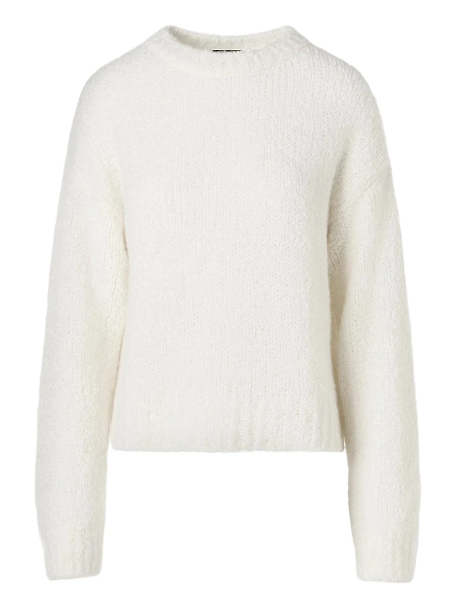 Women's Cashmere-Silk Bouclé-Knit Crewneck Sweater Women's Cashmere-Silk Bouclé-Knit Crewneck Sweater