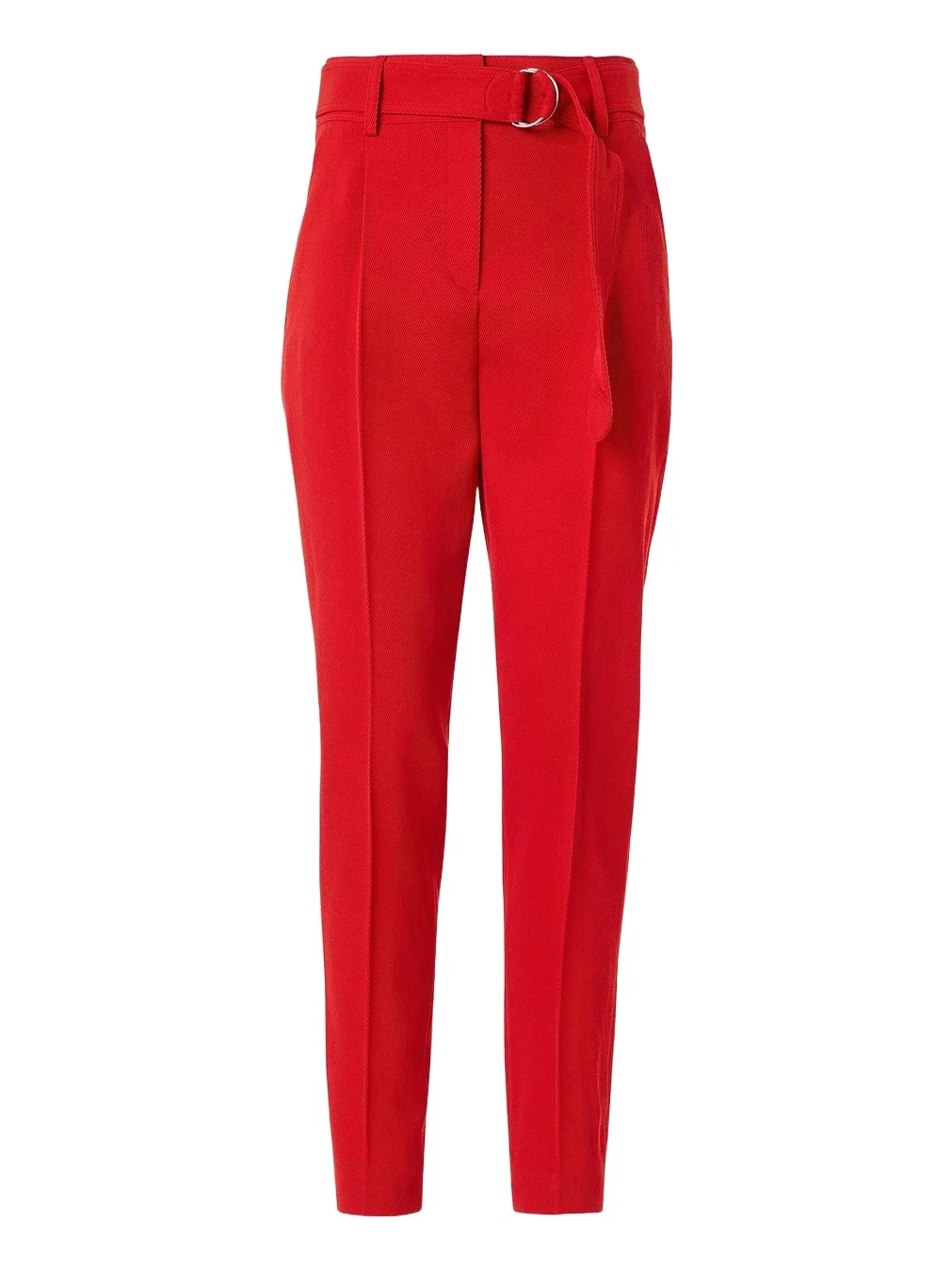 Akris punto Women's Fred Virgin-Wool Belted Mid-Rise Tapered-Leg Pants