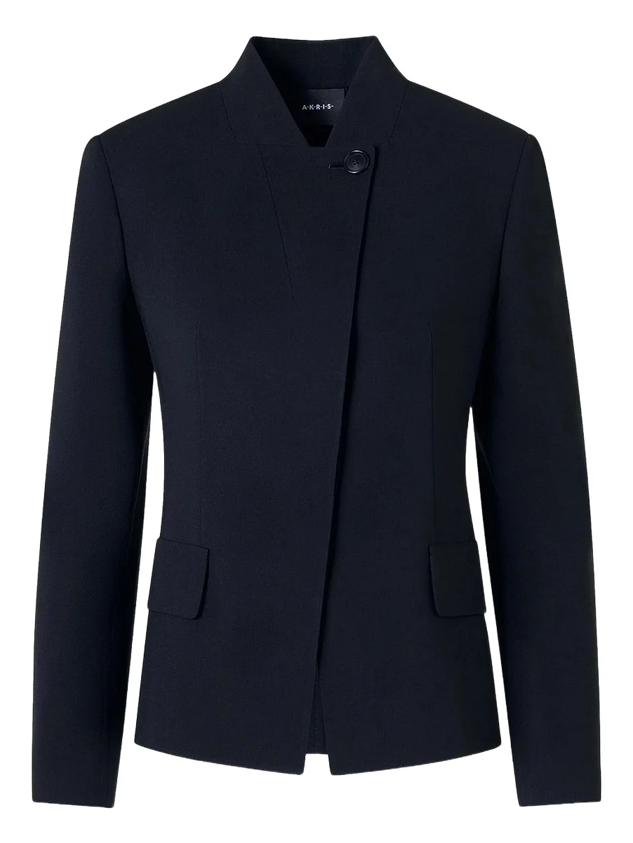 Akris Women's Kay Wool-Blend Stand-Collar Jacket