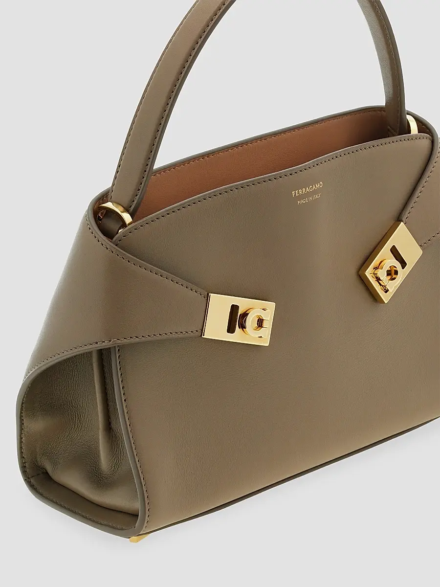 Ferragamo Women's Soft Hug Extra-Small Gancini Leather Top Handle Bag | Thumbnail 6 Ferragamo Women's Soft Hug Extra-Small Gancini Leather Top Handle Bag | Thumbnail 6