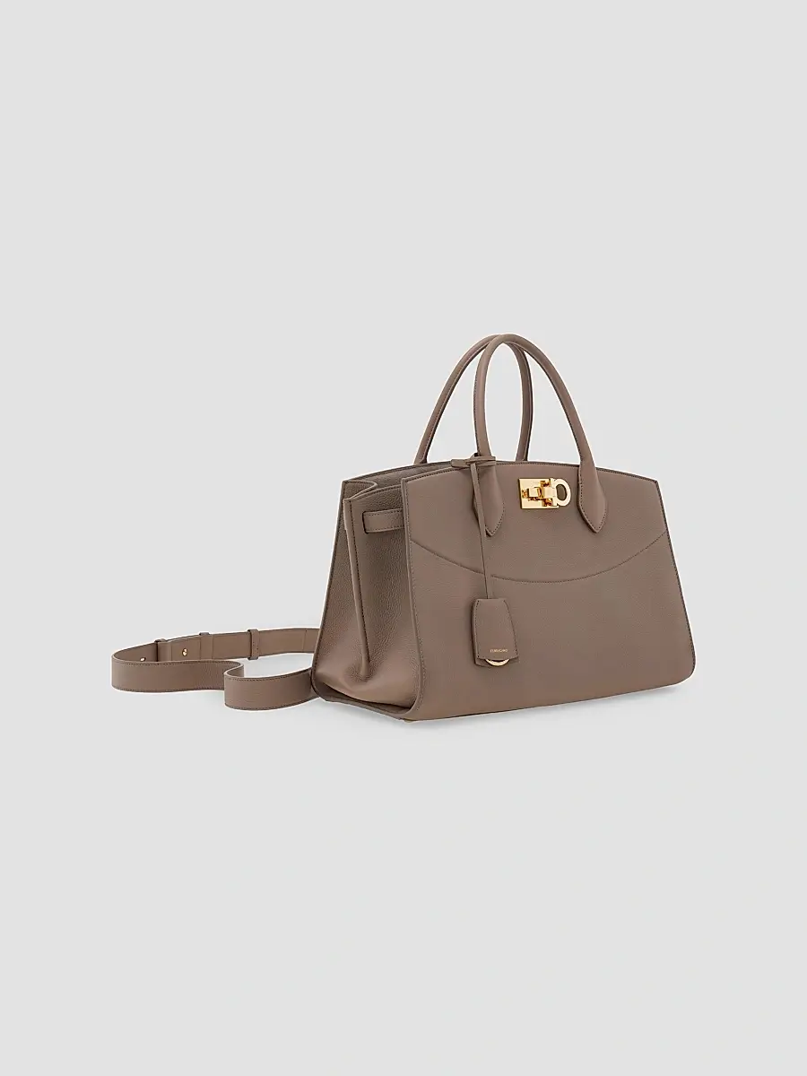 Ferragamo Women's New Studio Soft Large Leather Top Handle Bag | Thumbnail 5 Ferragamo Women's New Studio Soft Large Leather Top Handle Bag | Thumbnail 5