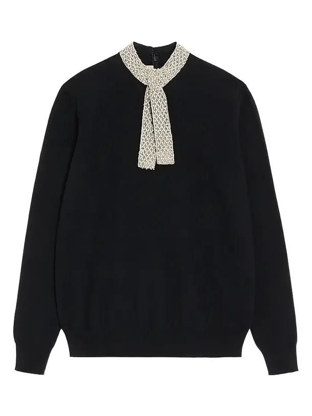 Valentino Women's Embroidered Wool Jumper
