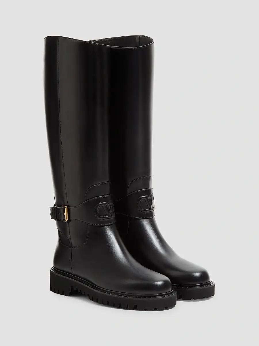 Valentino Women's VLogo Signature 40MM Calfskin Boots | Thumbnail 2 Valentino Women's VLogo Signature 40MM Calfskin Boots | Thumbnail 2