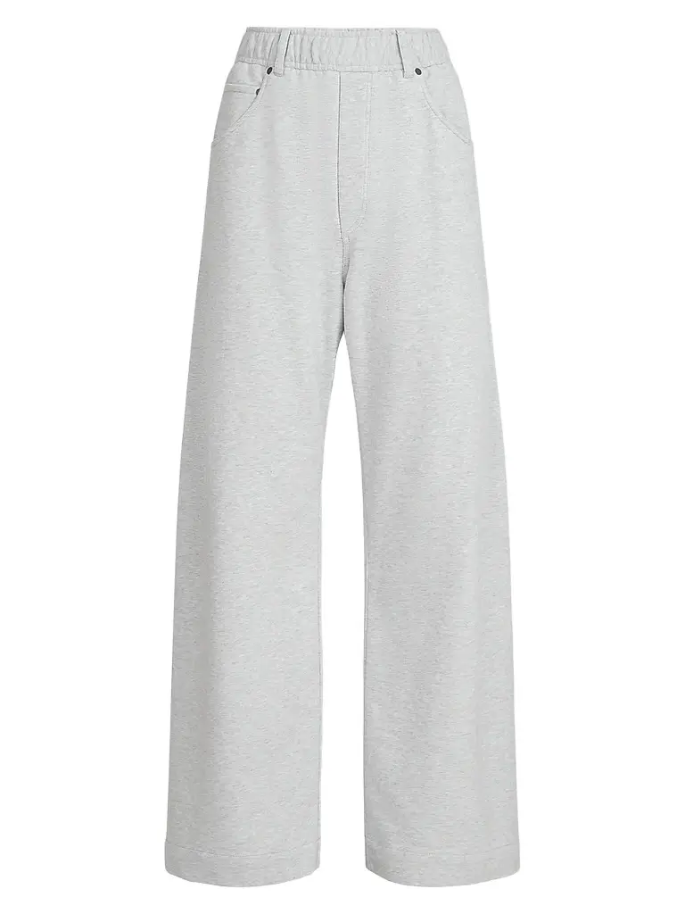 Brunello Cucinelli Women's Cotton Smooth French Terry Trousers - Silver - Size XXXXL | Image 1 Brunello Cucinelli Women's Cotton Smooth French Terry Trousers - Silver - Size XXXXL | Image 1