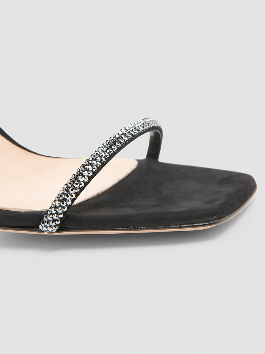Gianvito Rossi Women's 95MM Crystal-Embellished Suede Sandals | Thumbnail 3 Gianvito Rossi Women's 95MM Crystal-Embellished Suede Sandals | Thumbnail 3
