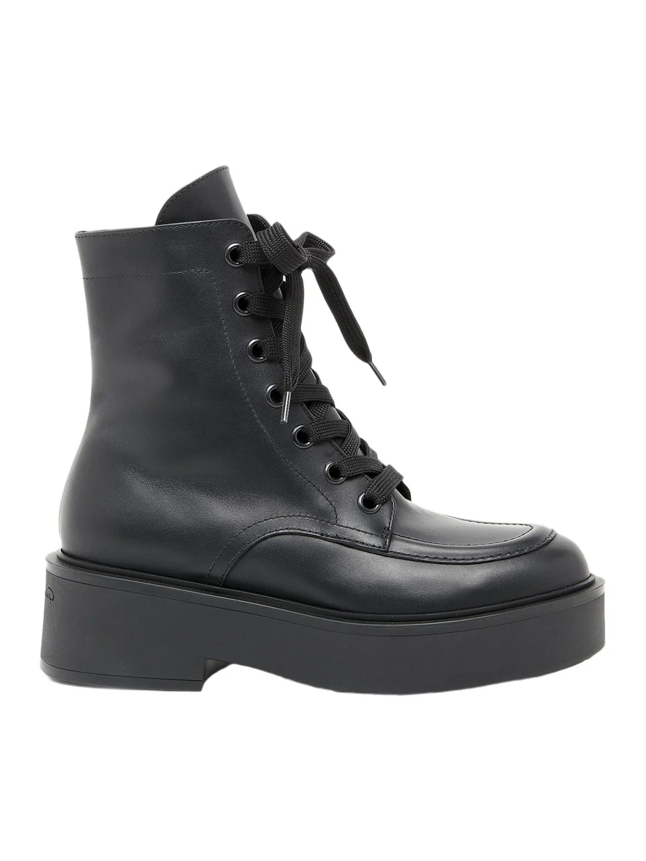 Gianvito Rossi Women's 20MM Leather Lace-Up Boots