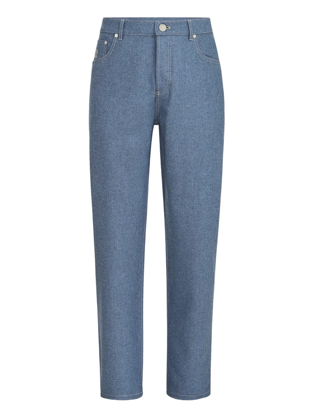 Brunello Cucinelli Men's Virgin Wool Flannel Five-Pocket Trousers