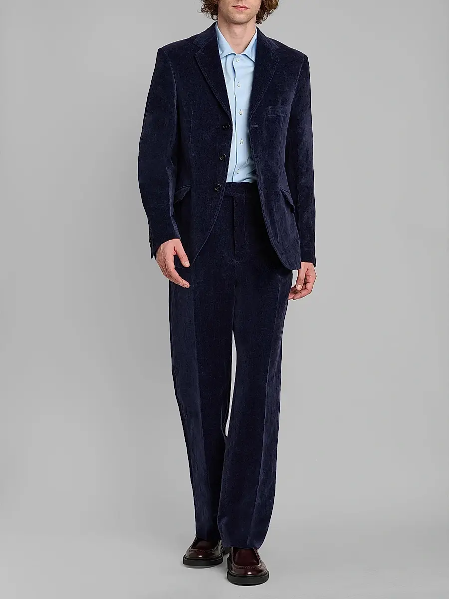 Jil Sander Men's Velvet Single-Breasted Jacket | Thumbnail 2 Jil Sander Men's Velvet Single-Breasted Jacket | Thumbnail 2
