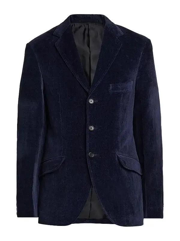 Men's Velvet Single-Breasted Jacket