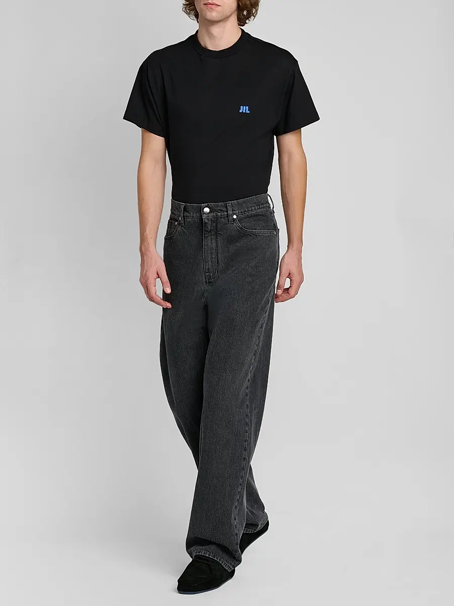 Jil Sander Men's Denim Wide-Leg Jeans | Thumbnail 2