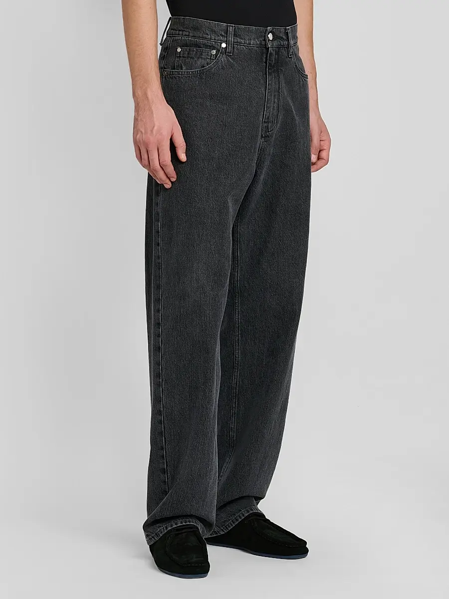 Jil Sander Men's Denim Wide-Leg Jeans | Thumbnail 4
