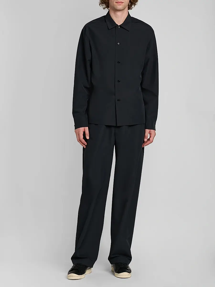 Jil Sander Men's Wide-Leg Pull-On Tech Trousers | Thumbnail 2 Jil Sander Men's Wide-Leg Pull-On Tech Trousers | Thumbnail 2
