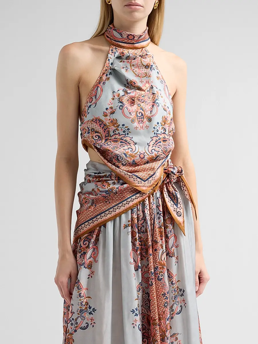 Zimmermann Women's Aster Silk Scarf Top | Thumbnail 4 Zimmermann Women's Aster Silk Scarf Top | Thumbnail 4