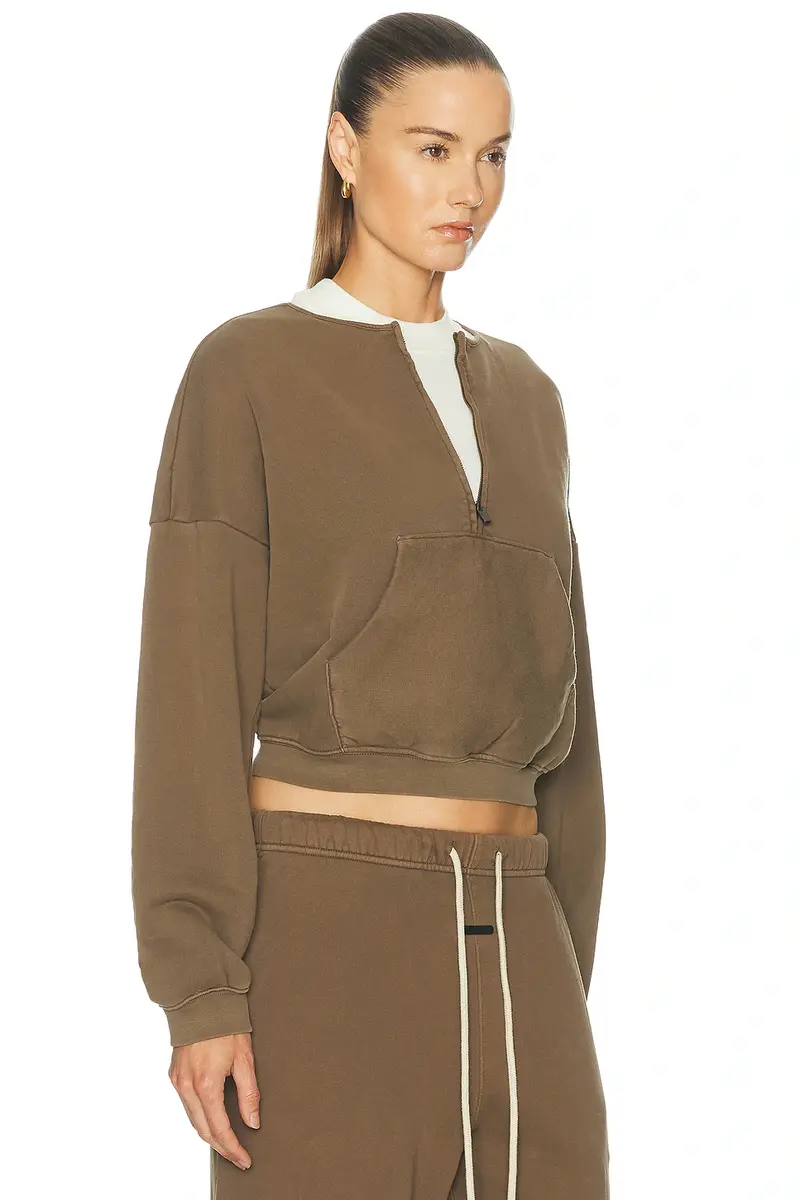 Fear of God Essentials Half Zip Sweatshirt | Thumbnail 3 Fear of God Essentials Half Zip Sweatshirt | Thumbnail 3
