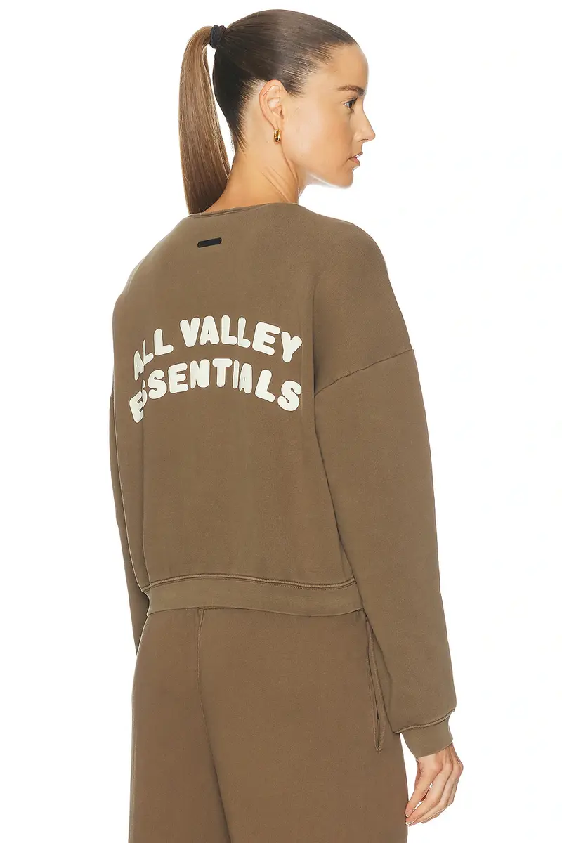 Fear of God ESSENTIALS Half Zip Sweatshirt | Image 1 Fear of God ESSENTIALS Half Zip Sweatshirt | Image 1