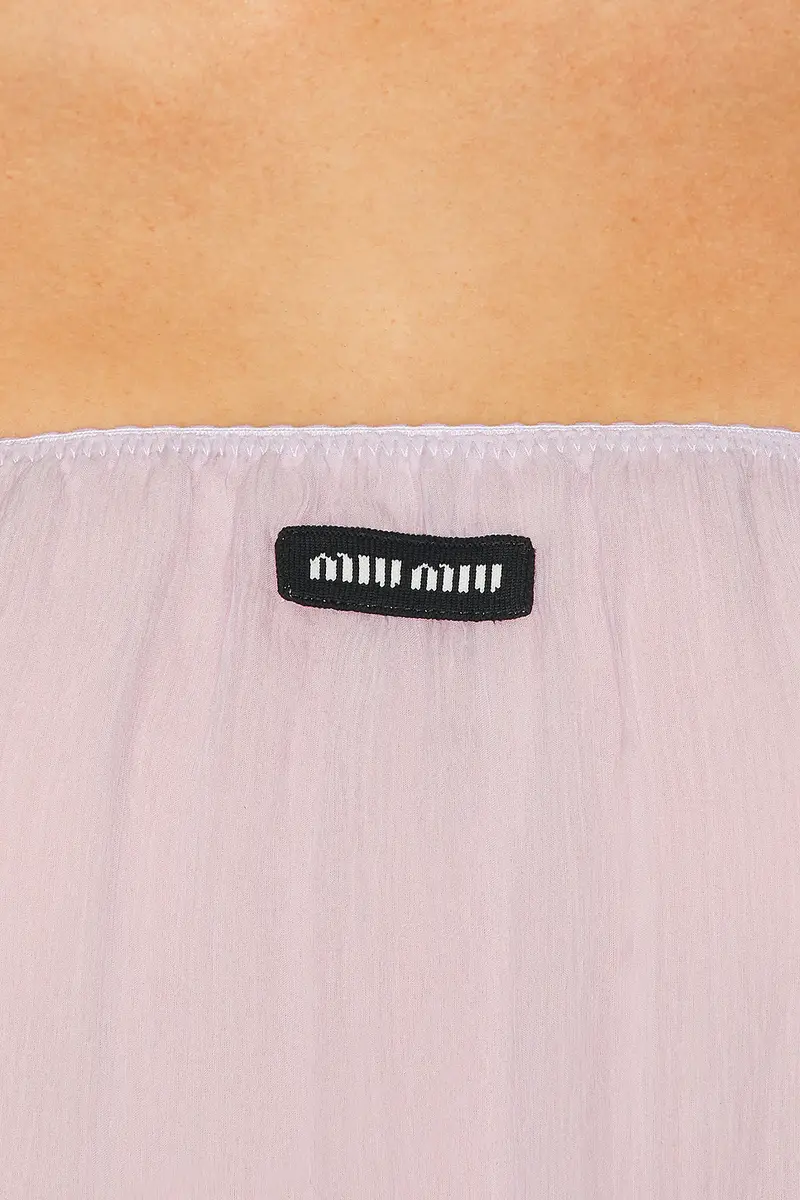 Miu Miu Chiffon Dress | Thumbnail 4 Miu Miu Chiffon Dress | Thumbnail 4