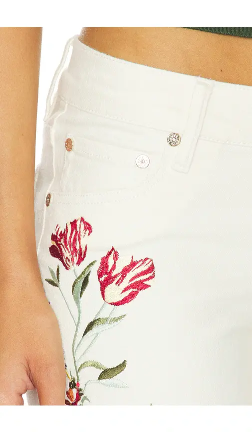 Alice + Olivia Alice + Olivia Chic Embroided Jean | Thumbnail 6 Alice + Olivia Alice + Olivia Chic Embroided Jean | Thumbnail 6
