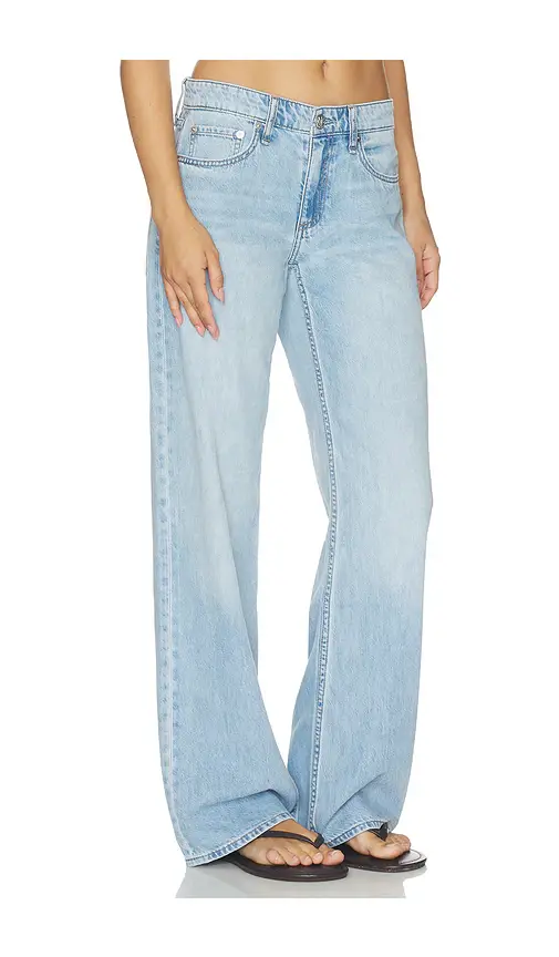 rag & bone Featherweight Cam Low Rise Full Straight Jeans | Thumbnail 2 rag & bone Featherweight Cam Low Rise Full Straight Jeans | Thumbnail 2