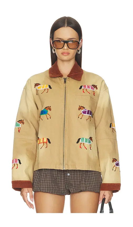 Found Lariat Horse Embroidered Work Jacket | Thumbnail 2 Found Lariat Horse Embroidered Work Jacket | Thumbnail 2
